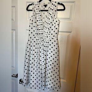 Ann Taylor Polka Dot Midi Dress